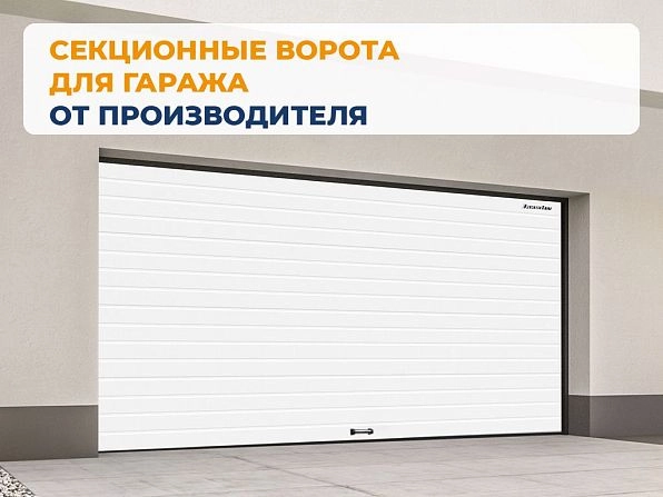 Cекционные ворота 2500х2050 мм белые DoorHan RSD02, volgograd.doorhan.ru